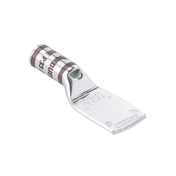 One-Hole Compression Lug, Standard Barrel, Copper, Green